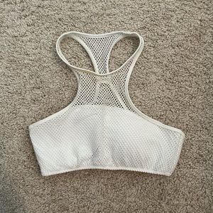 Victoria’s Secret White Mesh Bikini Top